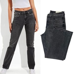 American Eagle 90’s Bootcut Jean | Black Wash | High Rise | 12 Short
